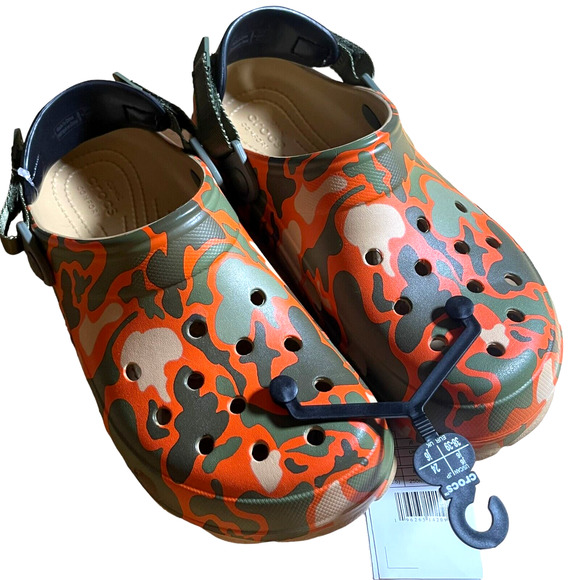 CROCS All Terrain Camo Clog Tan Multicolor Camouflage, J6 / Juniors 6 - Picture 3 of 8